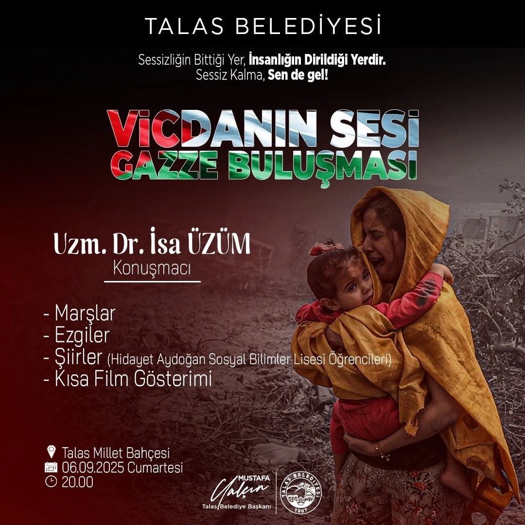Talas’tan Gazze için anlamlı buluşma
