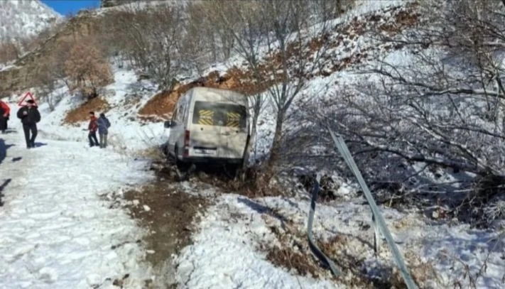 Taraftarları taşıyan minib&uuml;s şarampole kaydı
