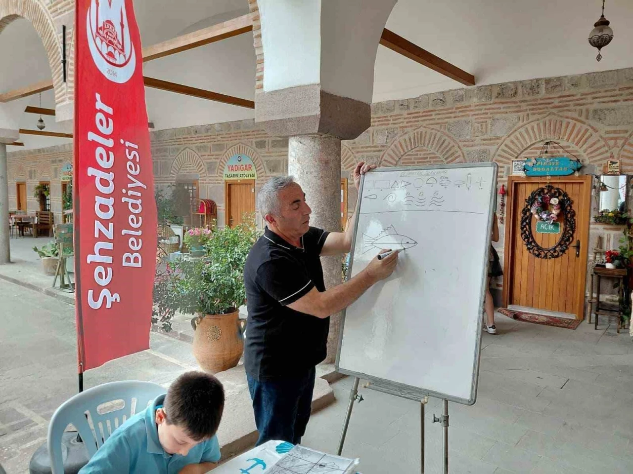 Tarihi Kurşunlu Han&rsquo;da sanatın izinde yeni yetenekler yetişiyor
