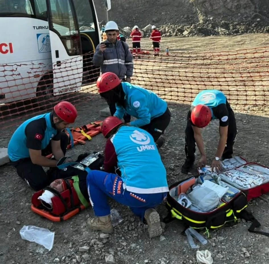 Tavşanlı’da maden kazası tatbikatı
