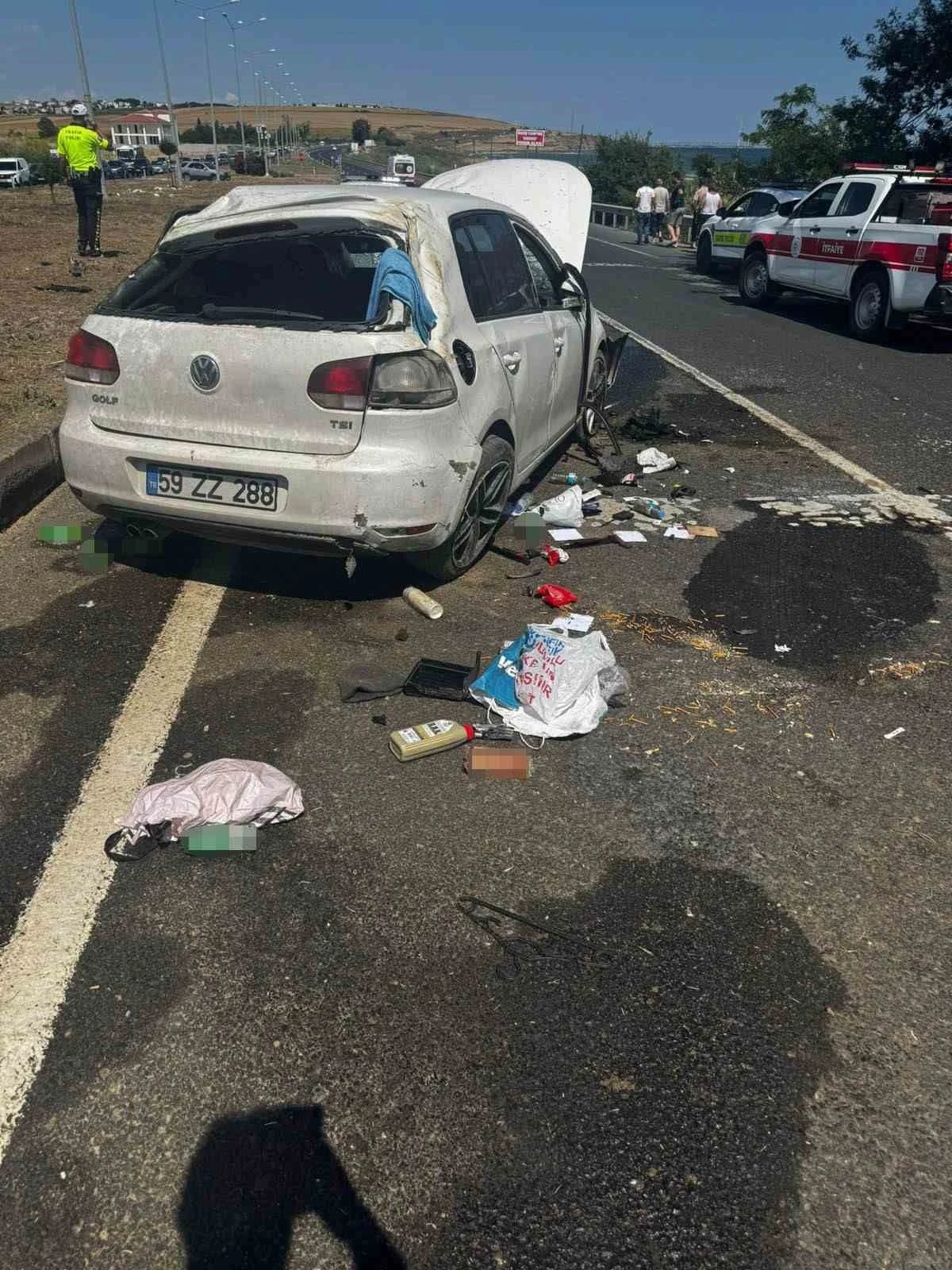 Tekirdağ&rsquo;da feci kaza: D&uuml;ğ&uuml;n hazırlığındaki &ccedil;ift yaralandı
