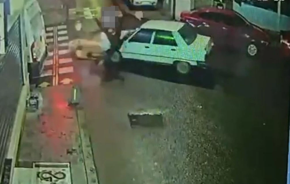 Tekirdağ&rsquo;da feci kaza kamerada
