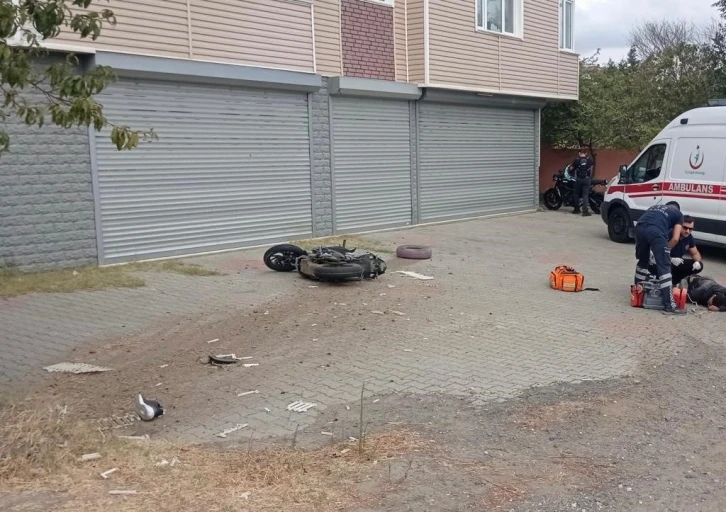 Tekirdağ’da feci kaza: Motosiklet sürücüsü öldü