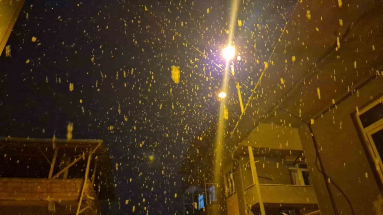 Tekirdağ&rsquo;da kar yağışı
