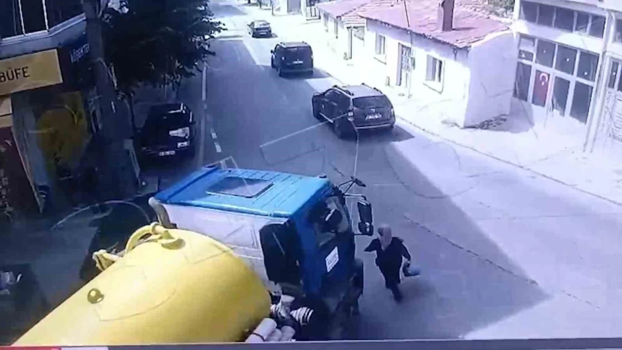 Tekirdağ’da vidanjörün kadını ezdiği anlar kamerada
