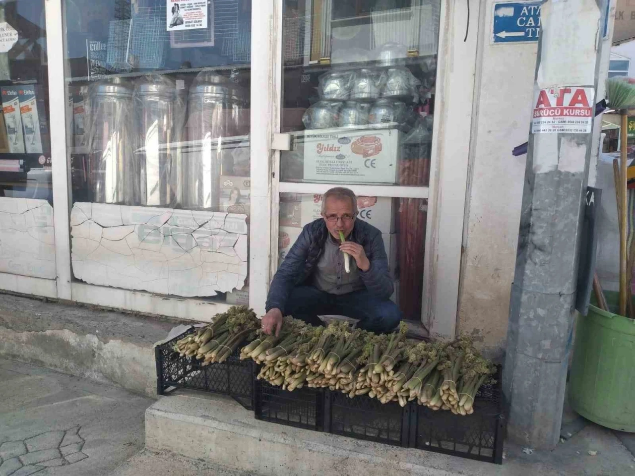 Tercan’da ‘yayla muzunun’ destesi 50 ila 80 TL’den satışta
