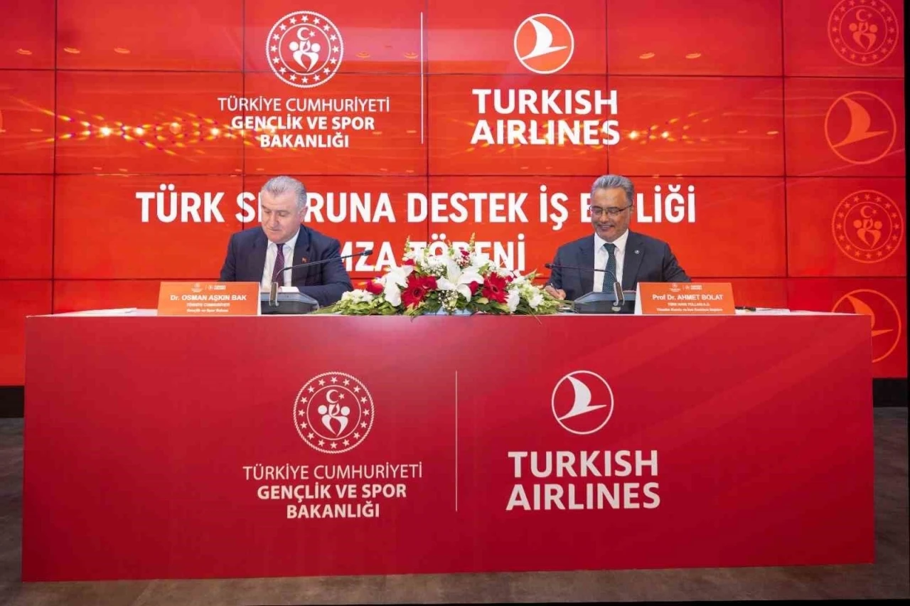 THY ile ile Gençlik ve Spor Bakanlığı arasında &quot;Türk Sporuna Destek&quot; iş birliği protokolü imzalandı
