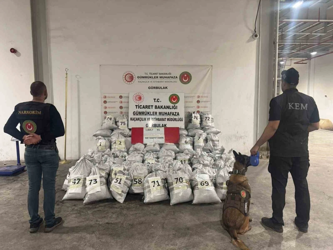 Ticaret Bakanlığı, Gürbulak’ta 1 ton 870 kilo uyuşturucu ele geçirdi
