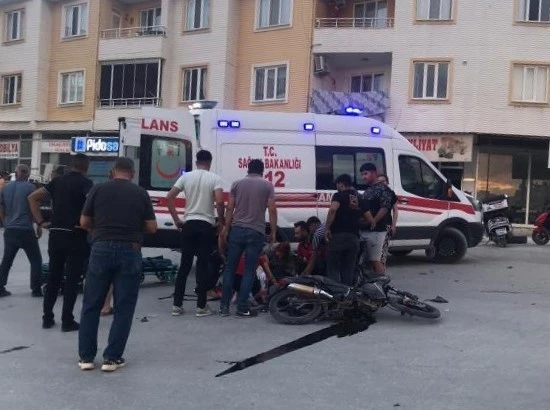 Tırla çarpışan motosikletin sürücüsü ağır yaralandı
