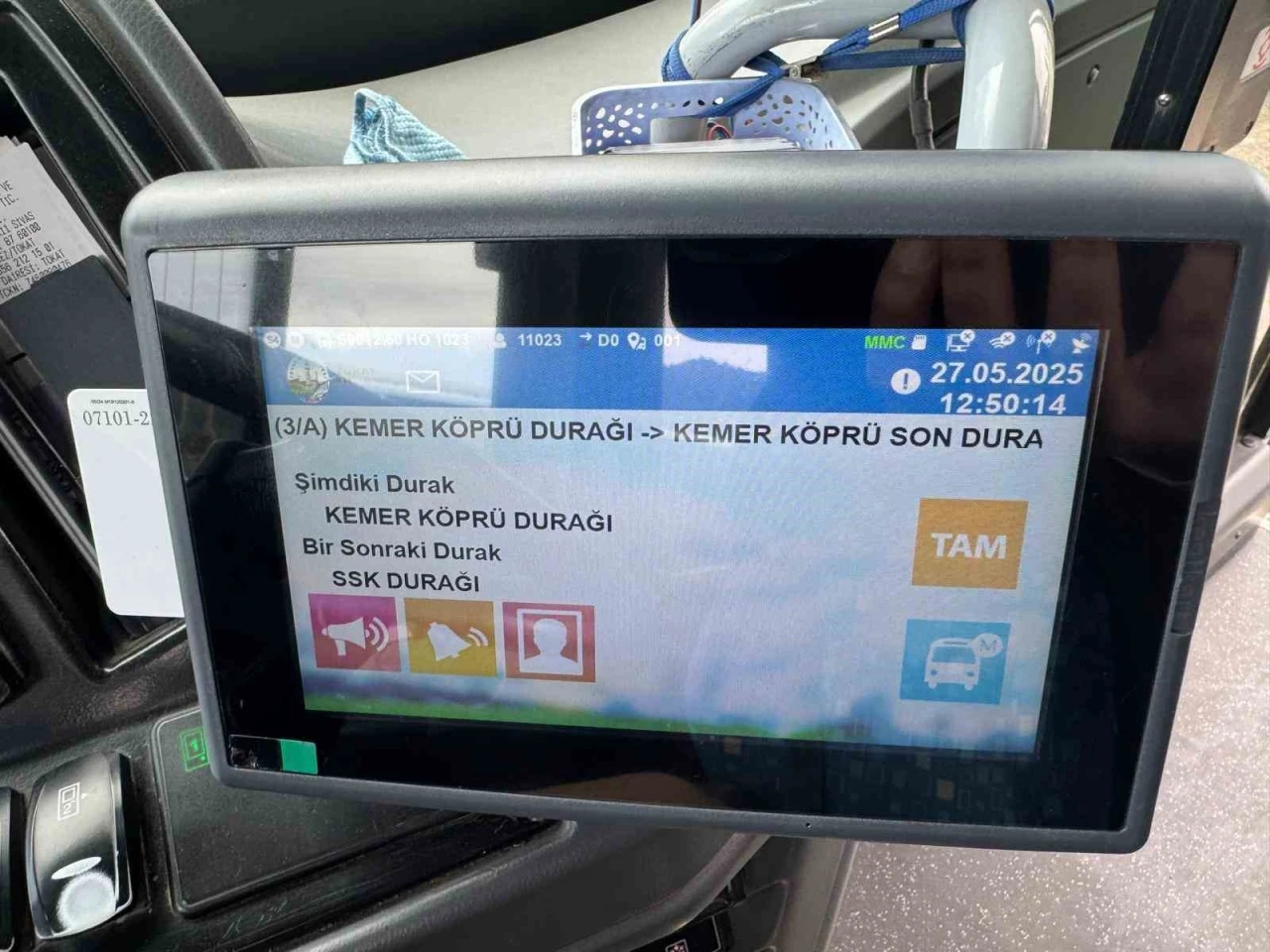 Tokat şehir içi halk otobüslerinde teknolojik dönüşüm başladı

