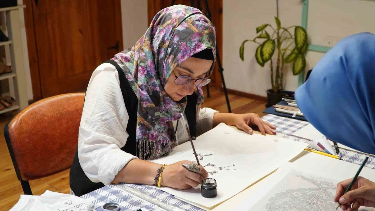 Tokat’ta kalem işi projesiyle kültürel miras geleceğe taşınıyor
