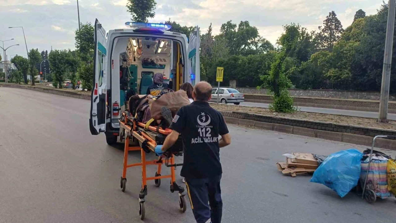 Trafiğe kapalı alanda kaza: 1 yaralı

