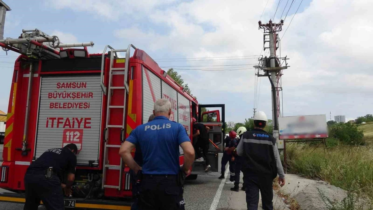 Trafodan çıkan ses, ekipleri alarma geçirdi
