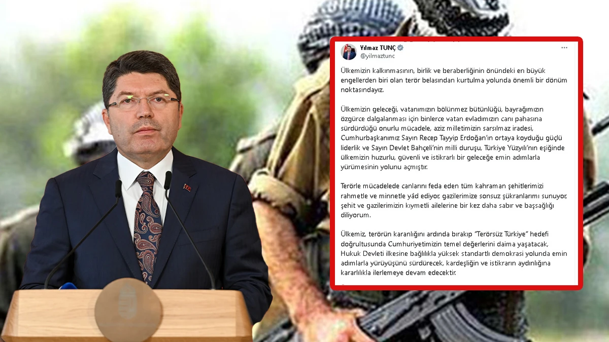 Tunç'tan PKK Açıklaması