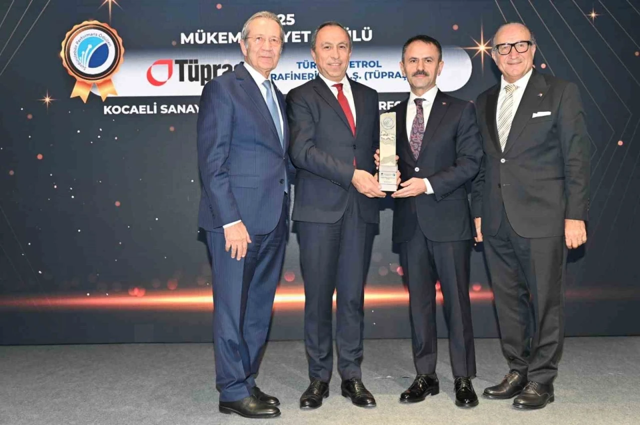 Tüpraş’a Kocaeli Sanayi Odası’ndan ‘Sürdürülebilirlikte Mükemmeliyet’ ödülü
