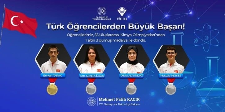 Türk öğrenciler iki büyük olimpiyattan madalyalarla döndü
