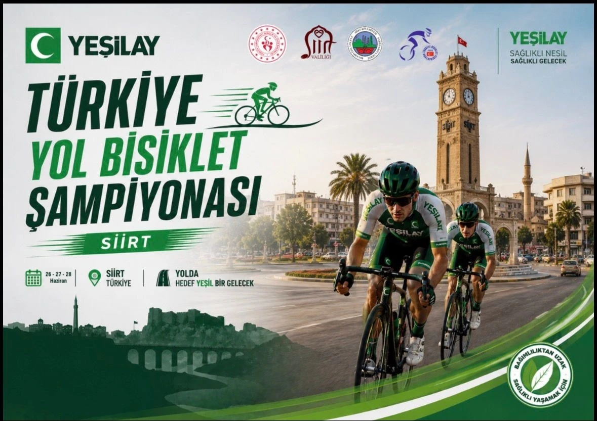 T&uuml;rkiye Yol Bisikleti Şampiyonası&rsquo;nda g&ouml;zler Siirt&rsquo;e &ccedil;evrildi
