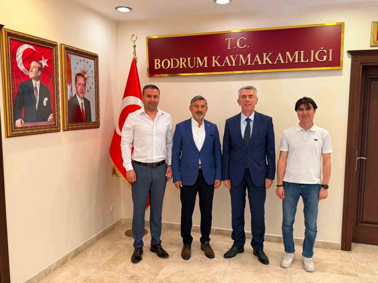 U&ccedil;ak&rsquo;tan Bodrum Kaymakamı Sırmalı ve İl&ccedil;e Milli Eğitim M&uuml;d&uuml;r&uuml;&rsquo;ne ziyaret
