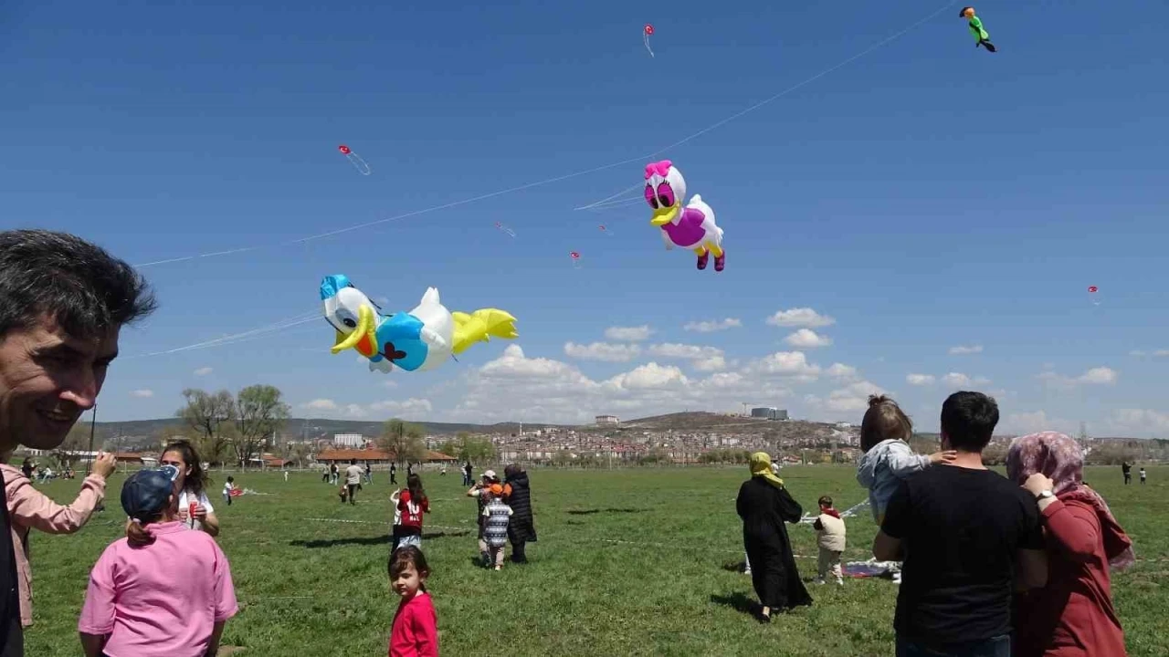 Uçurtma şenliği ile gökyüzü renklendi
