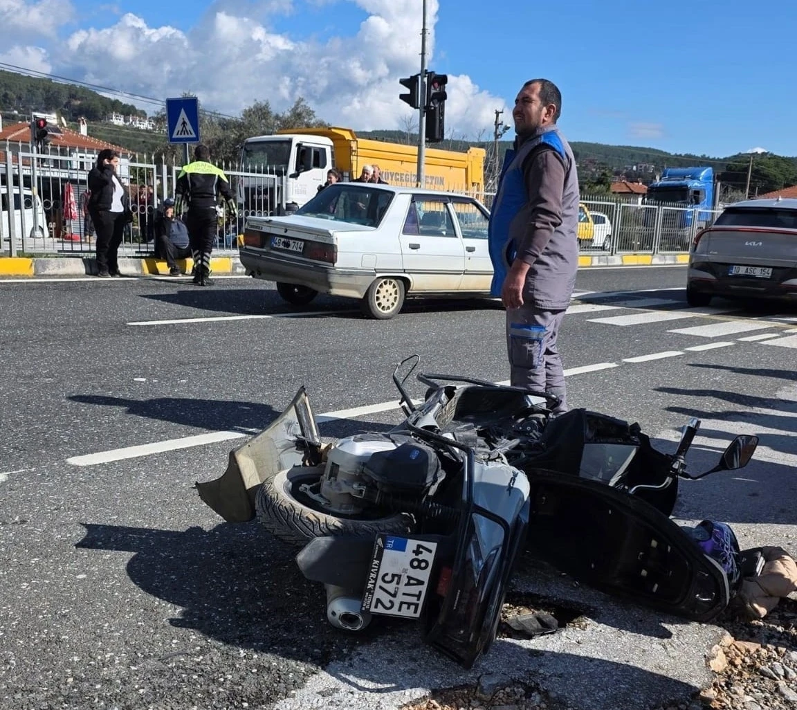 Ula&rsquo;da trafik kazası: 1 yaralı
