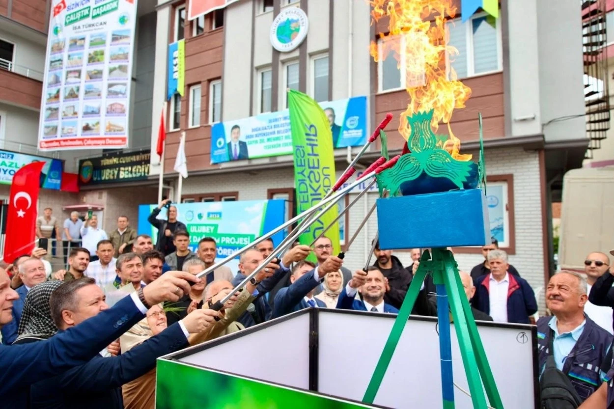 Ulubey doğalgaza kavuştu
