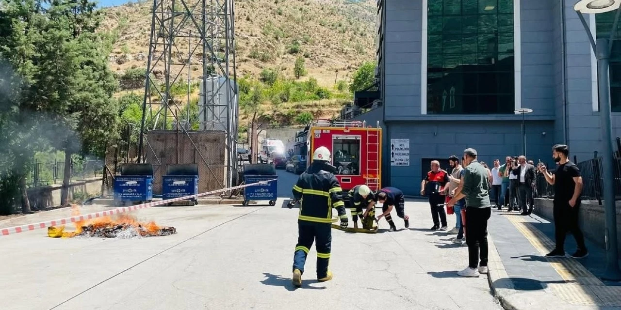Uludere Devlet Hastanesinde ’kırmızı kod’ tatbikatı
