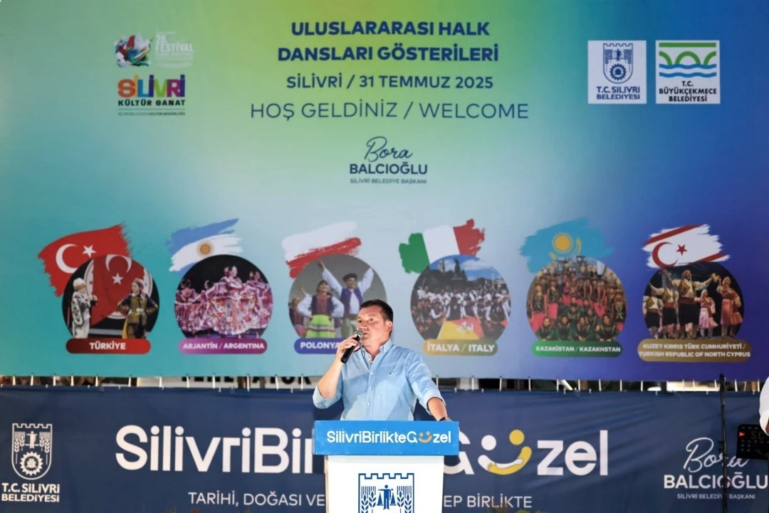 Uluslararası halk dansları gösterileri Silivri’de renkli görüntülere sahne oldu

