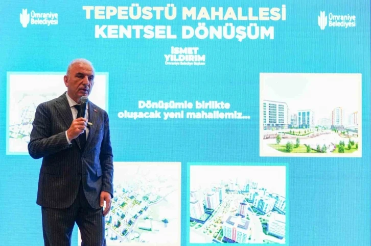 Ümraniye’de Başkan İsmet Yıldırım kentsel dönüşüm proje alanını tanıttı
