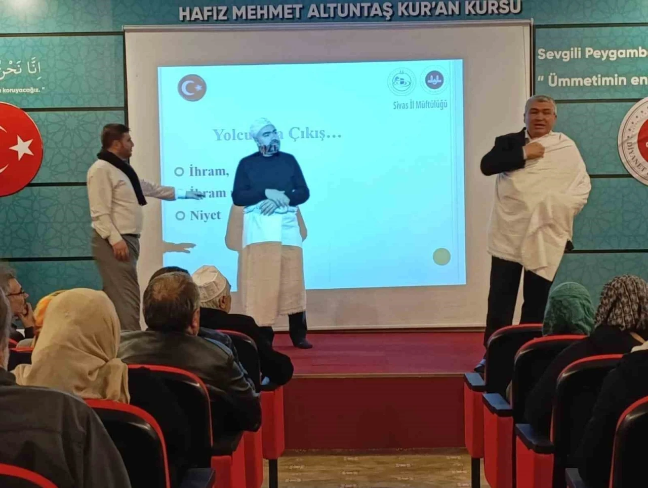 Umreye gidecek vatandaşlara uygulamalı eğitim verildi