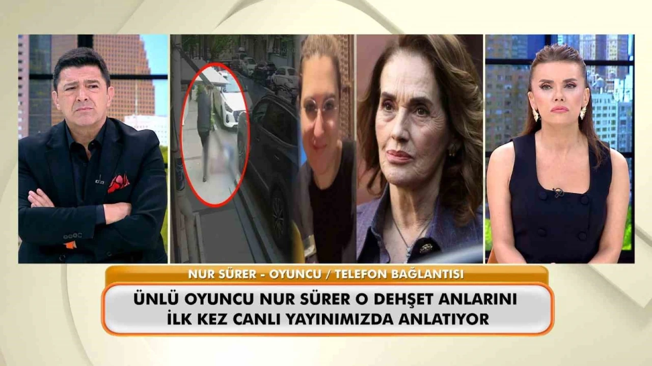 Ünlü sanatçı Nur Sürer, Şişli’deki cinayet anlarını canlı yayında anlattı
