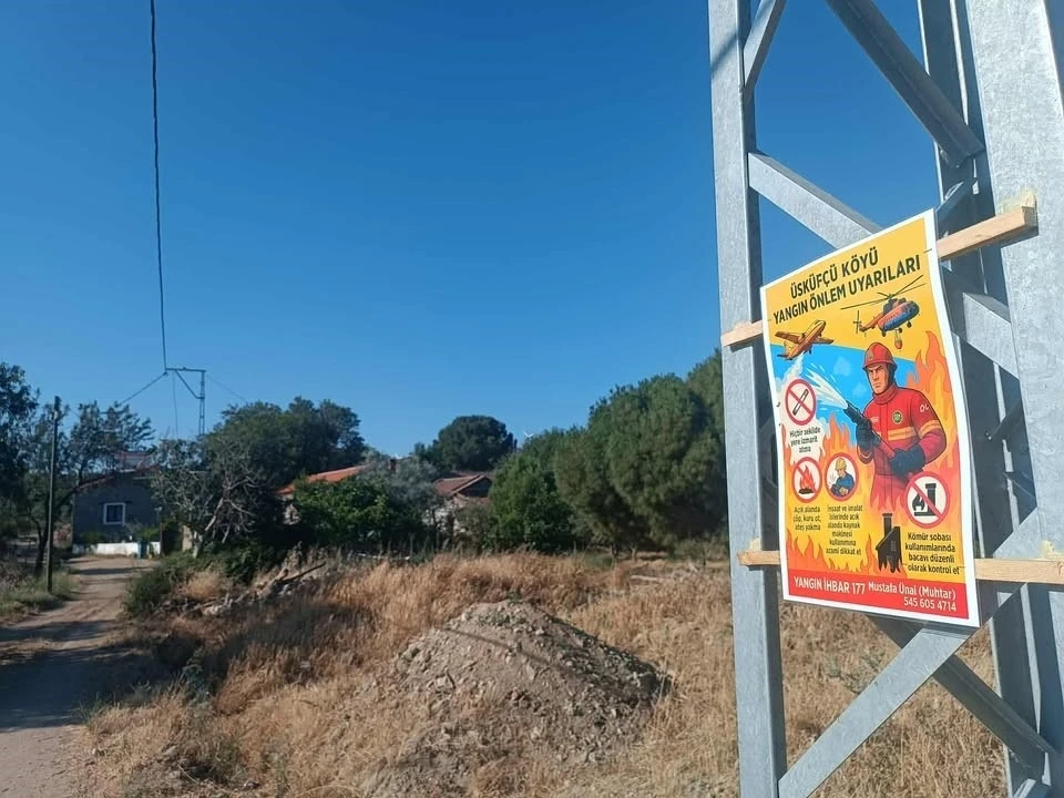 Üsküfçü köyü yangınla mücadeleye hidrantlar ile destek verecek
