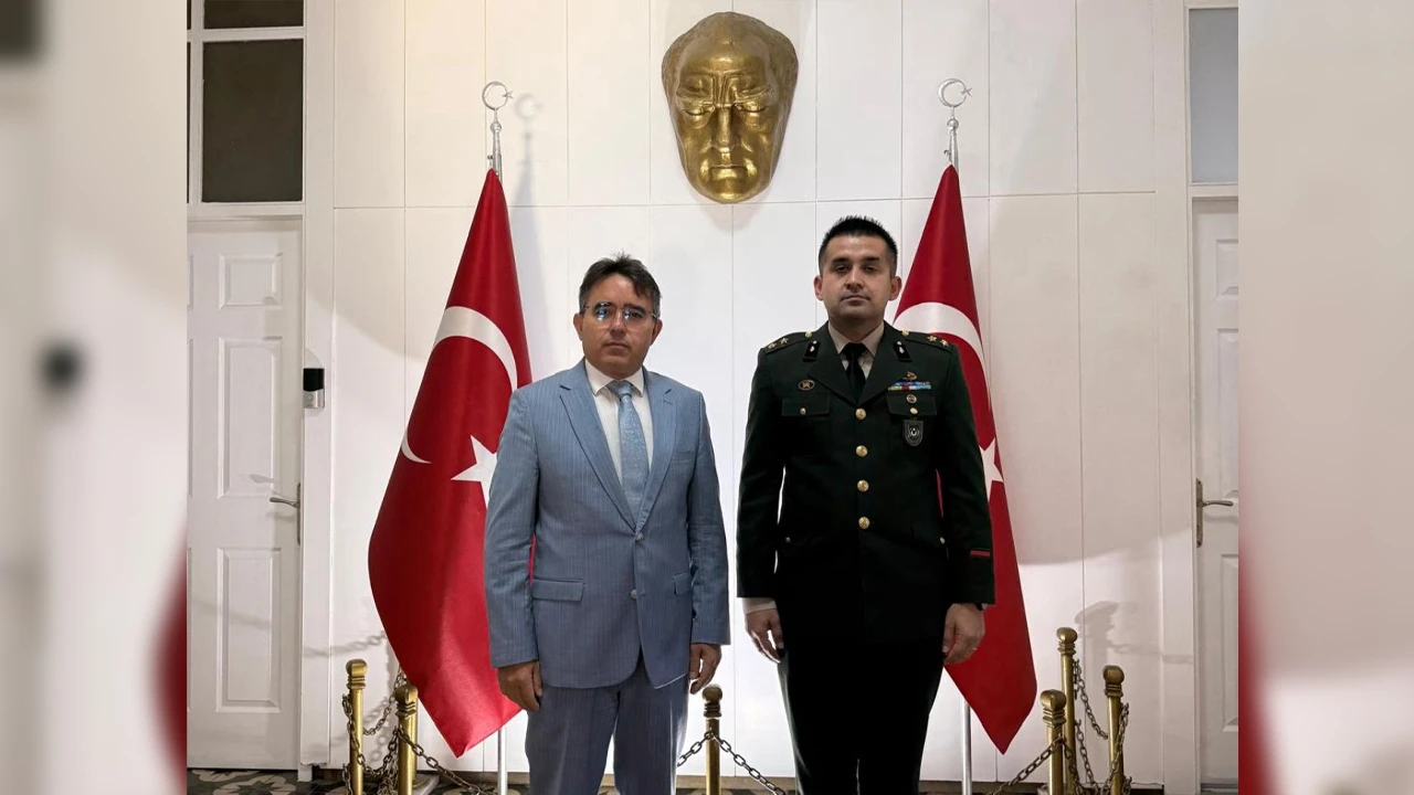 &Uuml;tğm. Mutlu Duran&rsquo;dan Kaymakam Kaya&rsquo;ya Ziyaret