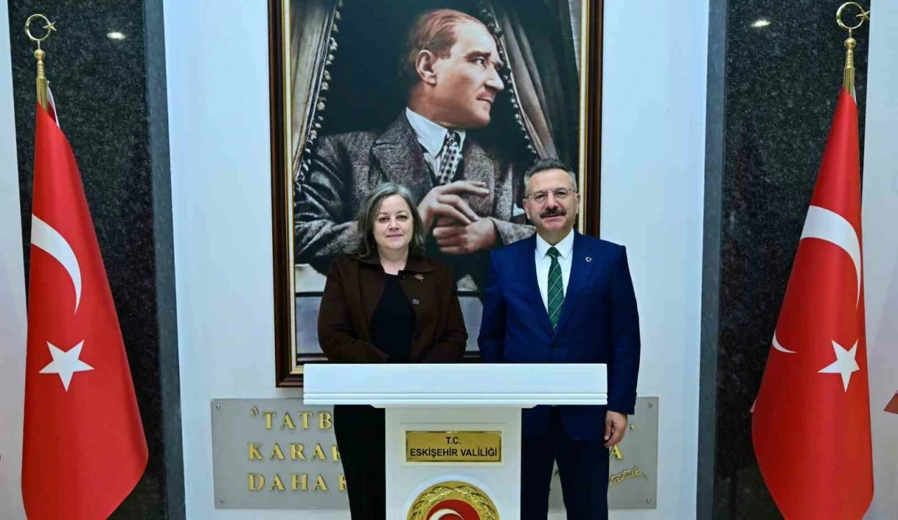 Vali H&uuml;seyin Aksoy, Almanya Başkonsolosu Dr. Regine Grienberger&rsquo;i makamında kabul etti
