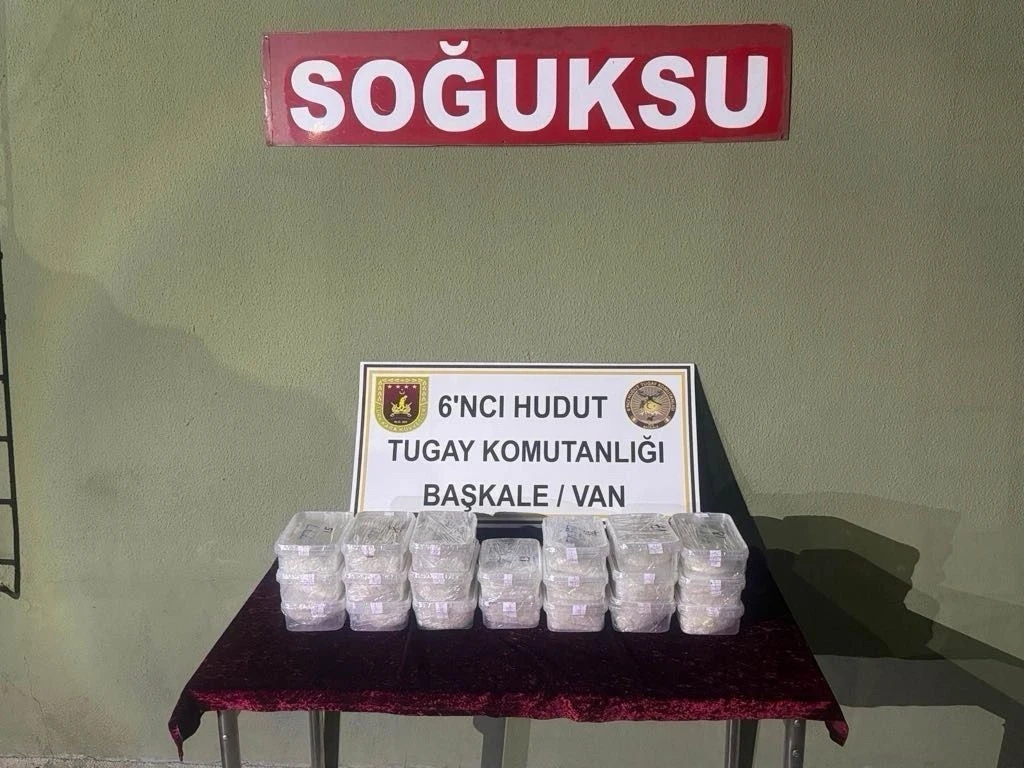 Van’da 22 kilo 277 gram uyuşturucu ele geçirildi
