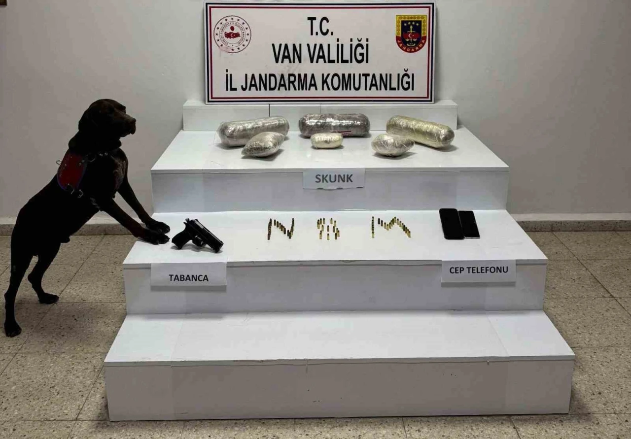 Van’da 4 kilo 311 gram skunk ele geçirildi
