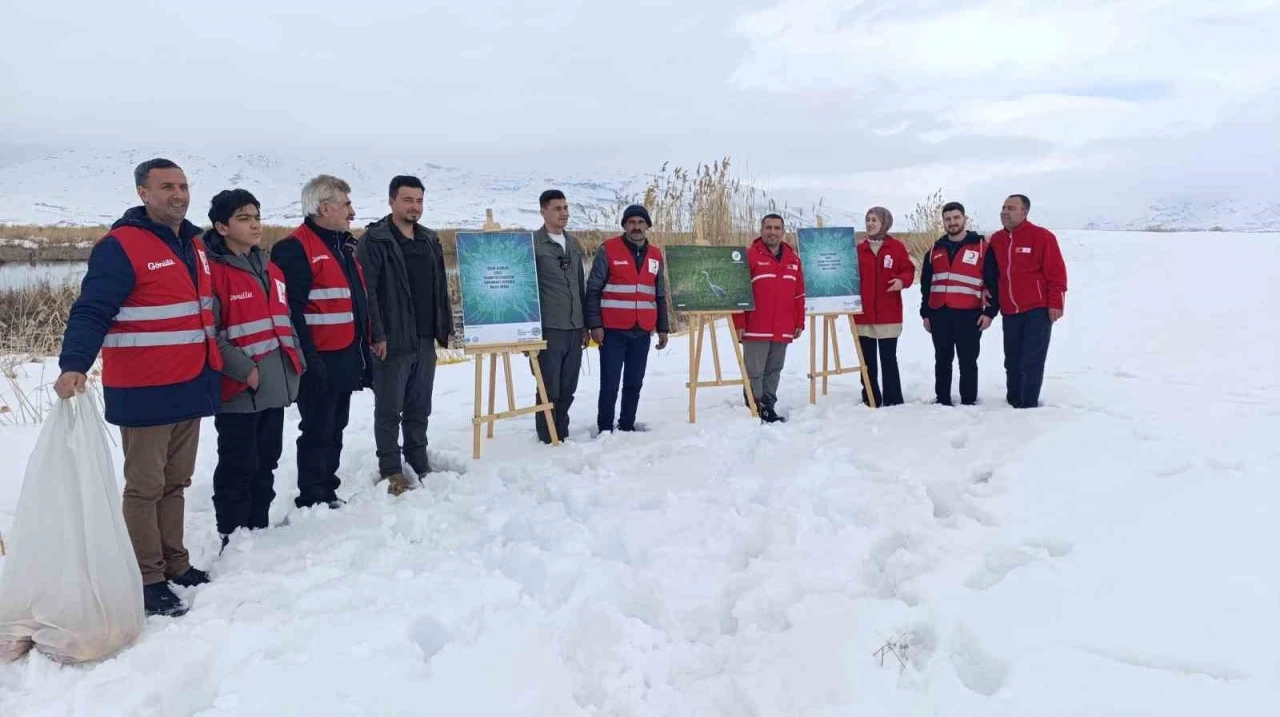 Van&rsquo;da yaban hayvanları unutulmadı
