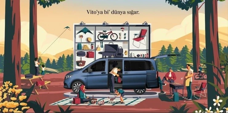 Vito Tourer, &quot;Vito’ya bi’ dünya sığar&quot; sloganı ile teste çıkıyor
