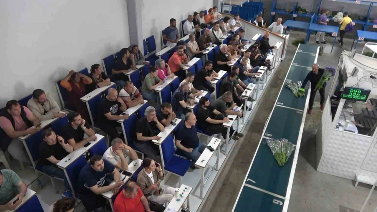 Yalova’daki çiçek mezatlarında Anneler Günü hareketliliği
