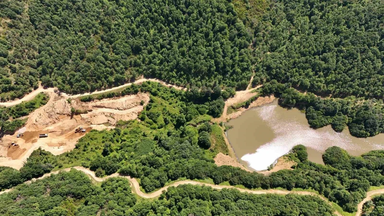 Yalova’nın Örencik köyünde gölet çalışması başladı