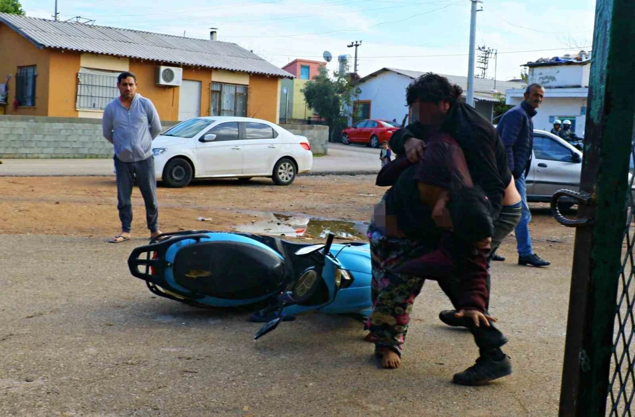 Yangının öfkesini genç kadından çıkardı