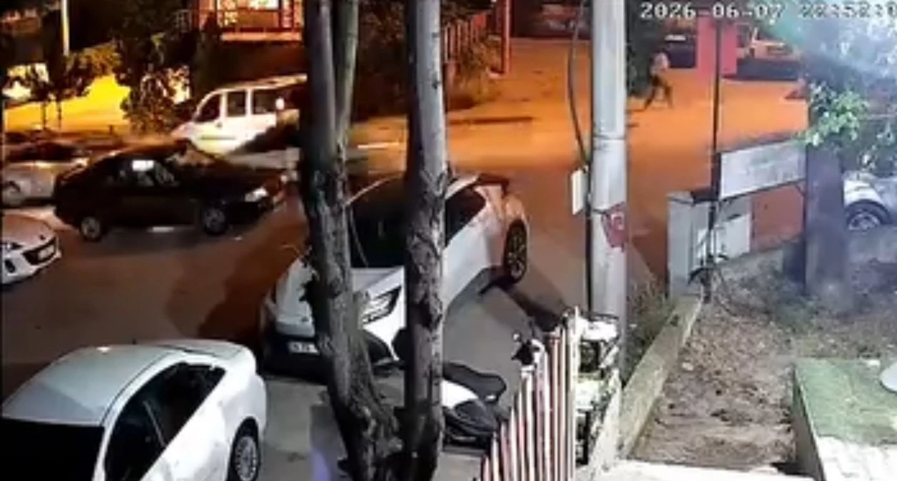Yaralamalı zincirleme kazanın görüntüleri ortaya çıktı