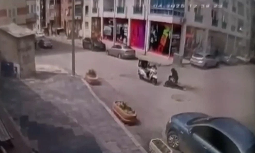 Yaşlı adamın hayatını kaybettiği kazanın görüntüleri ortaya çıktı
