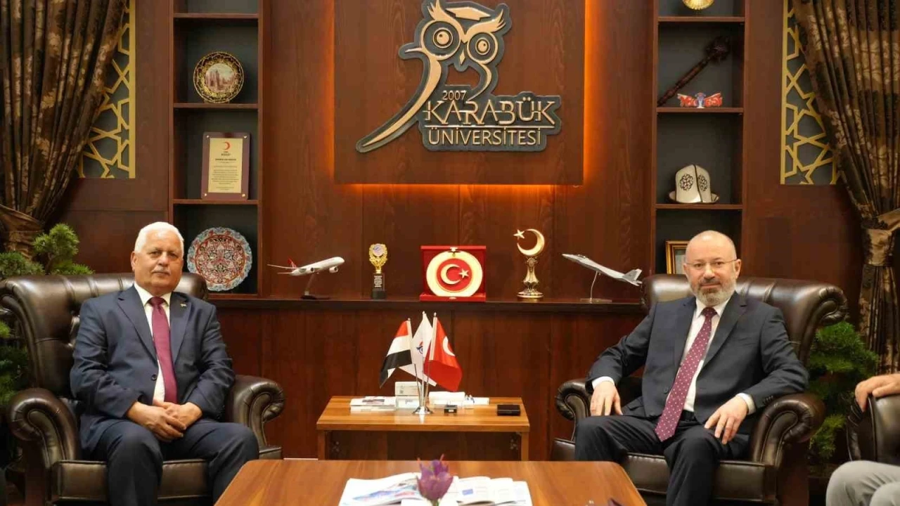 Yemen’in Ankara Büyükelçisi, Rektör Kırışık ile bir araya geldi
