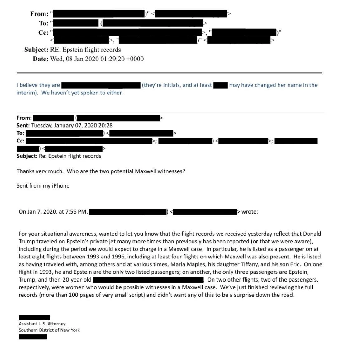 Yeni Epstein belgeleri yayınlandı: Trump, Epstein&rsquo;ın &ouml;zel jetinde defalarca u&ccedil;muş
