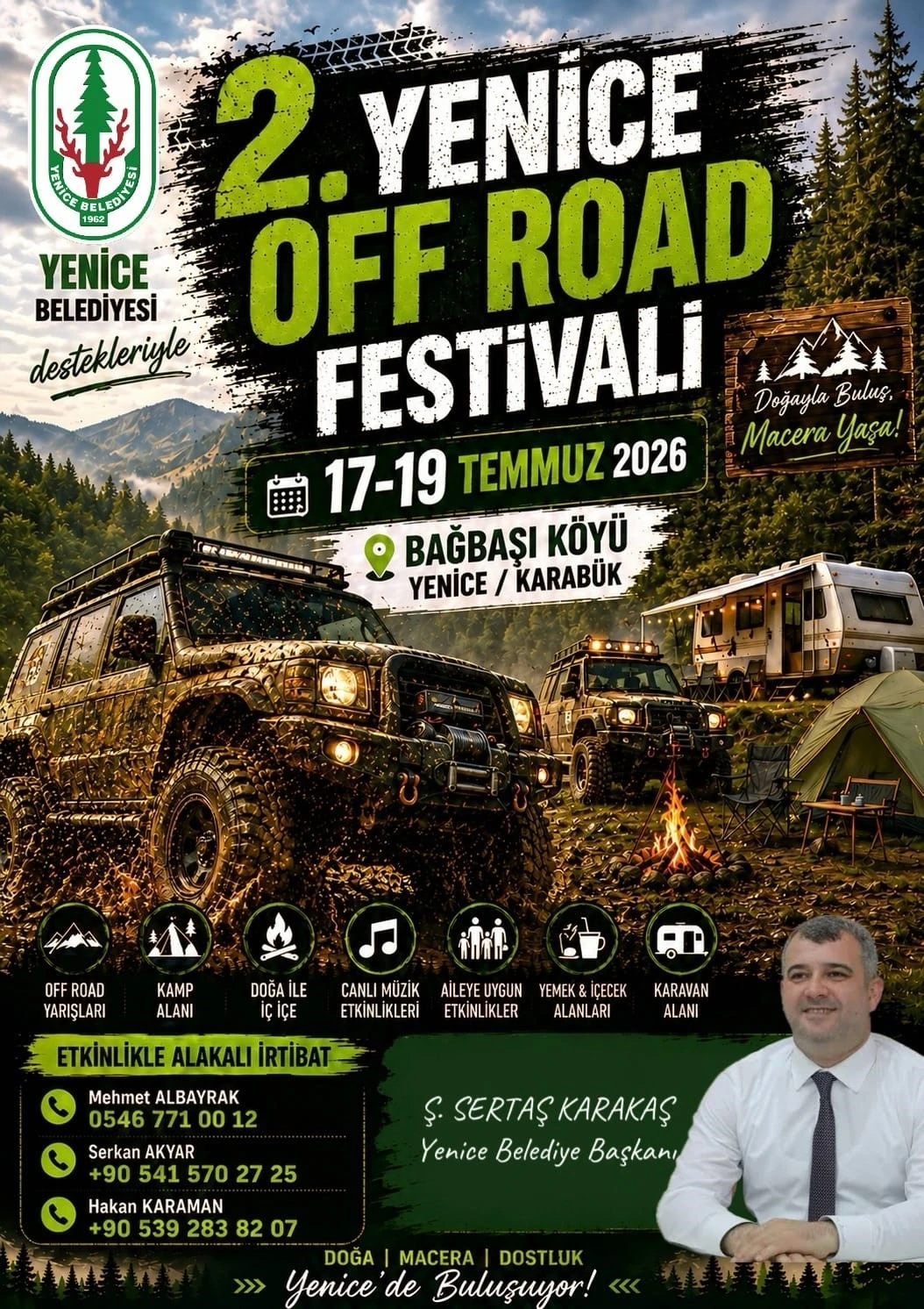 Yenice&rsquo;de 2. Off-Road Festivali i&ccedil;in geri sayım başladı
