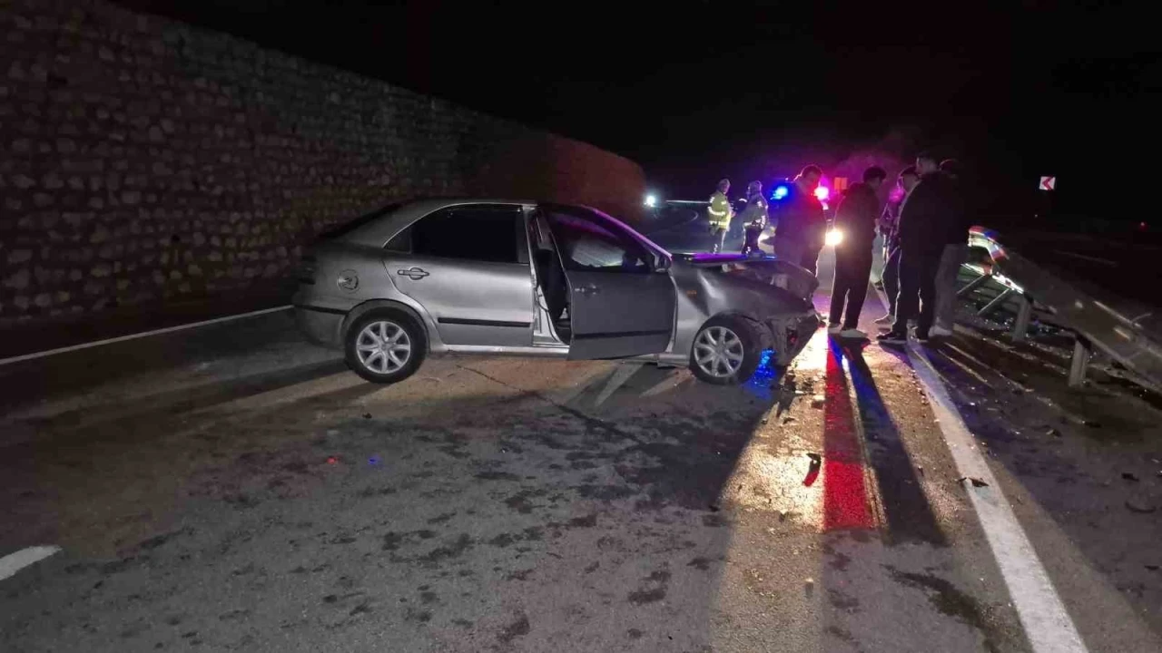 Yola çıkan yaban hayvanı kazaya neden oldu: 4 yaralı
