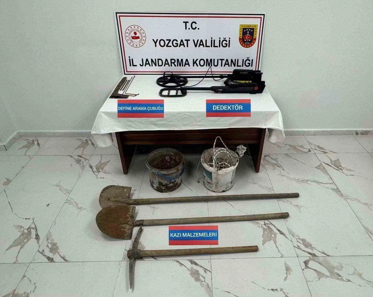 Yozgat&rsquo;ta ka&ccedil;ak kazı yapan 7 kişi yakalandı
