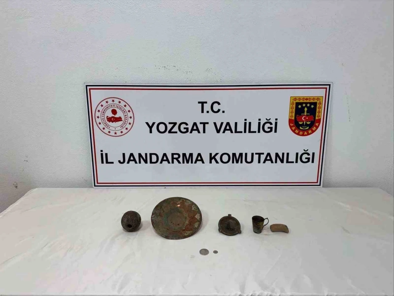 Yozgat&rsquo;ta tarihi objeler yakalandı
