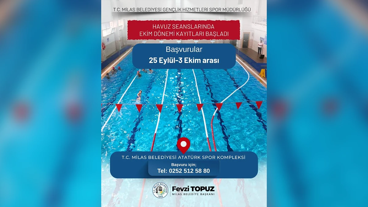 Yüzme Severler İçin Milas'ta Yeni Sezon Kayıtları Açıldı