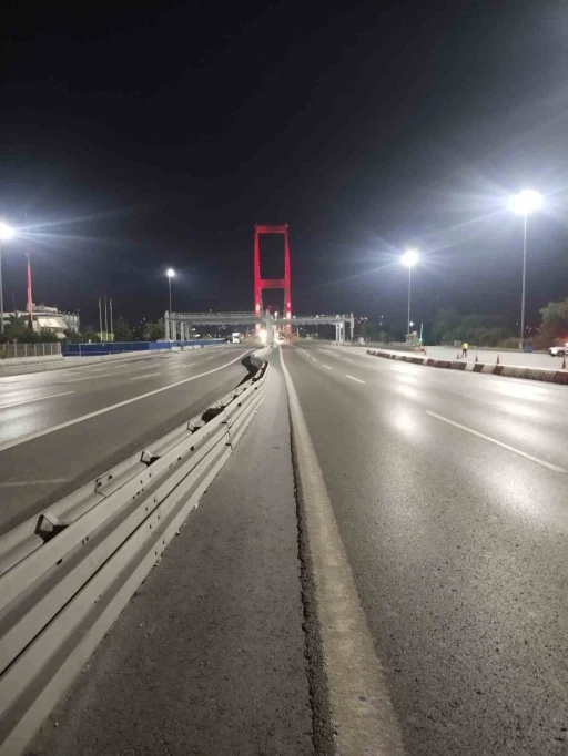 15 Temmuz Şehitler K&ouml;pr&uuml;s&uuml; "Milli Birlik Etkinlikleri" kapsamında trafiğe kapatıldı
